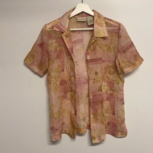 Vintage 90's Expressions Button up  Top - 8/M